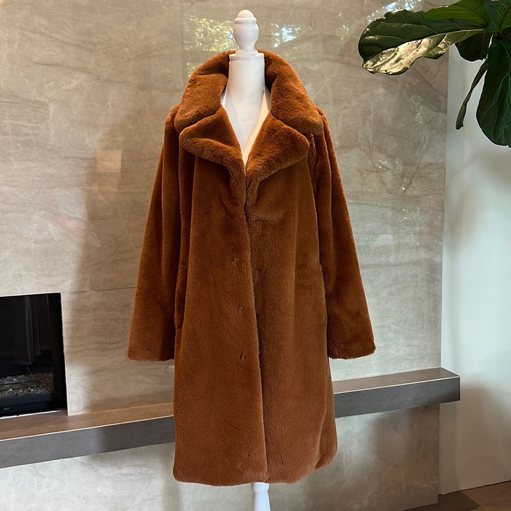 Faux fur coat